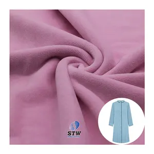 The Factory Produces 75%cotton 25%polyester Solid Velvet Fabric Cvc Velour for Clothes