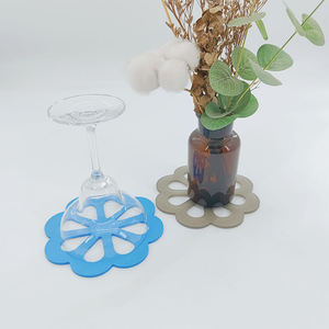 Branded Style Silicone PVC Drink Coaster Rubber Round Cup Mat Non Slip Heat Resistant <b>Table</b> <b>Protector</b> Pad for Promotional Gifts - Product Image 1