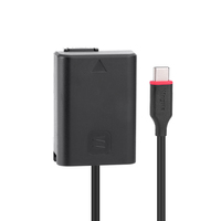KingMa Adaptateur de batterie factice portable NP-FW50 Sony USB-C vers FW50, alimentation externe pour Sony A7 A7R2 A7M2 A6300 A6600