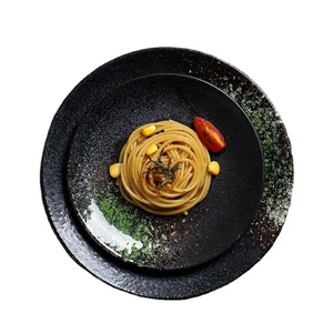 Dinnerware Ceramic <b>Plate</b> Antique Japanese Style Round Rectangular Restaurant Flat 6/7/8/9/10Inch Dessert Steak <b>Plate</b> - Product Image 4