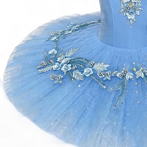 Jupe tutu de ballet vintage style Empire, motif Fée Bleue et Belle au bois dormant, pour enfants et adultes, costume de spectacle, tutu en <span class=keywords><strong>tulle</strong></span> bouffant type pancake - Product Image 4