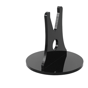Espositore per Coltelli in Acrilico Nero <span class=keywords><strong>a</strong></span> 2 Ripiani, Design Moderno e Minimalista, Supporto da Tavolo per Collezioni di Coltelli da Caccia e Spade - Product Image 1