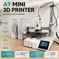 Impresora 3D Original Bamboolab A1 Mini Combo, Impresora FDM de Escritorio para el Hogar, Nivelación Totalmente Automática, Multicolor, Alta Velocidad