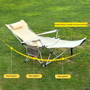 Chaise Pliante Portable d'Extérieur pour Pique-nique, Sieste, Pêche, <span class=keywords><strong>Camping</strong></span> – <span class=keywords><strong>Fauteuil</strong></span> de Repos et de Détente pour la Pause Déjeuner – Vente en Gros Usine - Product Image 3