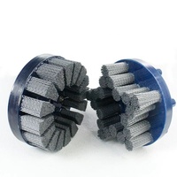 Brosse à disque industrielle en carbure de silicium pour le travail des métaux, avec manche métallique, 6 pouces, disponible en OEM pour le polissage, Shenzhou