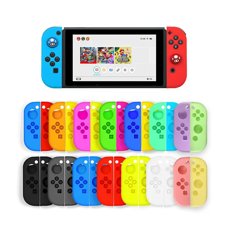 Factory Wholesale Soft Silicone Case Anti-Slip Shell for Nintendo Switch Joycon Controller