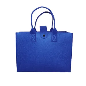 Kadınlar için keçe çanta iş bayanlar yeniden kullanılabilir çanta hafif alışveriş bakkal plaj seyahat spor hediyeler için keçe çanta