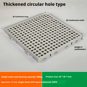 Paletas de Plástico Encajables para Almacenamiento en Frío, Rejilla Antihumedad para Piso, Adecuadas para Fábricas y Talleres - Product Image 5