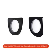 Coques de protection pour caméra avant/arrière de voiture de sport, type adhésif en PVC pour Tesla Model Y Juniper/Model YL 2021-2023