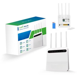 เราเตอร์ซิม Cat7ไร้สาย4G เราเตอร์ WiFi พร้อมช่องใส่ซิมการ์ดเราเตอร์ CPE 4G LTE พร้อมแบตเตอรี่ความถี่คู่ WIFI สูง - Product Image 1