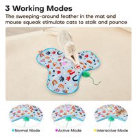 Jouets interactifs pour chats en gros, jouet pour chaton rechargeable, jeu de cache-cache, design de jouet à bascule, jouets automatiques pour chats pour animalerie