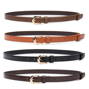 Cinture in Pelle PU da 2,0 cm <span class=keywords><strong>per</strong></span> Jeans, Pantaloni e Abiti con Fibbia in Lega Dorata alla Moda, <span class=keywords><strong>Cintura</strong></span> in Pelle <span class=keywords><strong>per</strong></span> Donna - Product Image 1