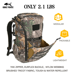 Sac <span class=keywords><strong>à</strong></span> dos tactique de <span class=keywords><strong>chasse</strong></span> GAF Brush Tricot 18L DWR imperméable camouflage avec porte-arme - Product Image 3