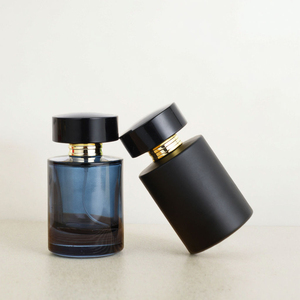 50ml Luxury Custom Refillable Glass <b>Perfume</b> <b>Bottle</b> Cylindrical & Colorful with round Lids & Pump Sprayer Free <b>Sample</b> - Product Image 3