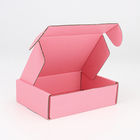 Boîte d'enveloppe d'expédition en carton ondulé découpé avec logo personnalisé imprimé à plat Boîte d'expédition en relief avec logo élégant imprimé