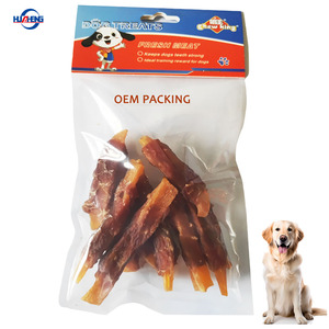 Snacks de Carne Sin Granos para Perros, Bocadillos para Gatos, Tiras de <span class=keywords><strong>Pollo</strong></span> Deshidratado Envueltas en Camote Dulce para Perros - Product Image 2
