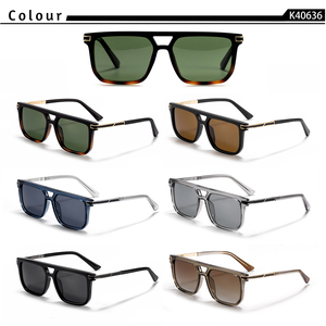 Gafas de sol cuadradas al por mayor para hombre con prescripción, diseño de patillas único, gafas de sol ópticas personalizadas, gafas retro de viaje para mujer - Product Image 6