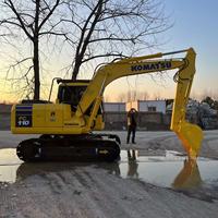 Excavatrice Komatsu PC110-7 de 11 tonnes, haute performance, pour travaux de terrassement, d'origine japonaise, avec moteur SAA4D95LE-3 de 69 kW