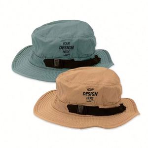 Summer Outdoor Fisherman Bucket <b>Hat</b> with UV Protection for <b>Hiking</b> Fishing Skiing & Cycling Men's Casual Sunshade Wholesale - Product Image 1