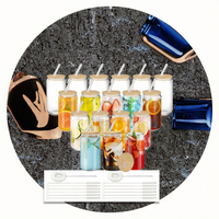 Verres à boire en forme de canette de bière Cafultgo, pailles, couvercles en bambou, compatibles lave-vaisselle et micro-ondes, lot de 24, coffret cadeau pour cocktails