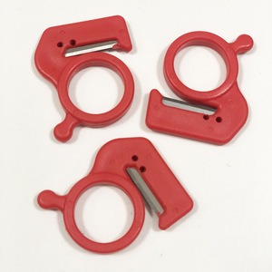 Ring Knife Stainless Steel Blade Red Color 4cm Handle For Wire Tape Cutting Diy Tool - Product Image 2