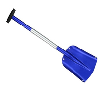 Pelle de camping pliable multifonctionnelle avec manche en métal, poignée droite, design portable pour usage extérieur