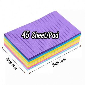 Color Line Self-Adhesive Notebook Auxiliary Writing Record <b>Book</b> Address <b>Book</b> Memo Pads with Index Stickers - Product Image 2