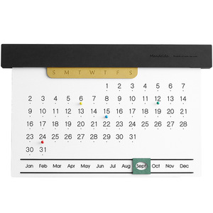 Calendario perpetuo creativo y sencillo para colgar en la pared, decoración del hogar, diseño minimalista, forma rectangular para decoración de sala de estar - Product Image 4