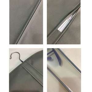 Ventes en gros de sacs de rangement pour vêtements en tissu non tissé, housse anti-poussière pour <span class=keywords><strong>costume</strong></span>, logo personnalisé - Product Image 3