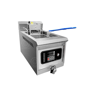 Freidora Comercial HN QDMECH <span class=keywords><strong>de</strong></span> Doble Tanque para <span class=keywords><strong>Pollo</strong></span> y Papas Fritas <span class=keywords><strong>KFC</strong></span>, Calentamiento Rápido, Freidora <span class=keywords><strong>de</strong></span> Encimera con Filtro <span class=keywords><strong>de</strong></span> Aceite Lateral - Product Image 6