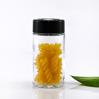 Botol Penyimpanan Kaca Transparan Anti Bocor untuk Anak, Label Kustom Grosir, Tutup Plastik Pembesar Food Grade, Kapasitas 1/1.5/2/2.5 oz, Dapat Disesuaikan
