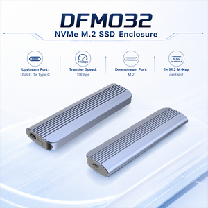 Boîtier SSD M.2 NVMe sans outil, 10 Gbps, Type-C, boîtier de <span class=keywords><strong>disque</strong></span> <span class=keywords><strong>dur</strong></span> externe, puce JMS583, boîte de stockage portable en aluminium, 2 To - Product Image 3