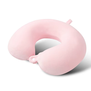 Kustomisasi bentuk u bantal perjalanan dengan penyimpanan busa memori leher dukungan lambat rebound bantal leher perjalanan - Product Image 4