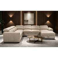 Canapé-lit moderne de designer deux places avec rangement, design européen, mobilier de salon économique
