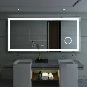 Espejo de baño inteligente led Profesional con sensor táctil o PIR, retroiluminado o frontal con espejo, wifi, Altavoz bluetooth