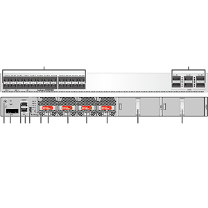 Commutateur réseau Cloudengine série S6700 S6730-H24X6c-V2 02354hhv, 24 ports SFP+ 10GE, 6 ports QSFP28 40GE - Product Image 2