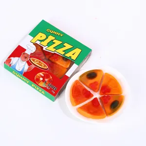 Caramelo caliente y popular de halal, personalizado, pizza, caramelo de goma