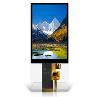 Panel LCD IPS TFT 3,97 Inci Resolusi 320x240 Layar Sentuh Kapasitif Antarmuka MIPI Driver LI9806E-2 Lampu Latar LED Huaxin