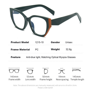 Montatura <span class=keywords><strong>da</strong></span> Donna Fashion <span class=keywords><strong>a</strong></span> Occhio di <span class=keywords><strong>Gatto</strong></span> Grandi per <span class=keywords><strong>Occhiali</strong></span> <span class=keywords><strong>da</strong></span> <span class=keywords><strong>Vista</strong></span> per Miopia Anti Luce Blu <span class=keywords><strong>a</strong></span> Farfalla - Product Image 2