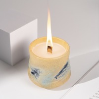 Bocaux à bougies vides faits à la main Unique en céramique récipients de bougies parfumées pour la décoration intérieure bougeoir personnalisé conteneurs rétro