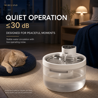 Nouvelle Fontaine à Eau Intelligente Transfrontalière pour Chats, Rechargeable, Sans Fil, à Induction, Distribution Automatique, Protection Contre la Fonctionnement à Sec