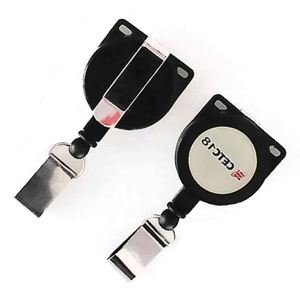 <b>Card</b> Badge Holder Reels with Clip Name Reel Round Eco-Friendly Custom Logo Mix Colors Retractable Lanyard Office School Supplies - Product Image 5