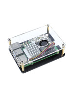 Caja de Refrigeración Apilable para Raspberry Pi 5 5B 4B 3B+, Carcasa Protectora de Acrílico con Soporte