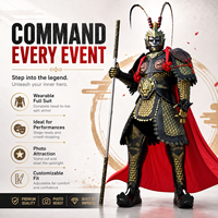 Costume de cosplay Roi Singe pour adulte, tenue d'armure Sun Wukong, tenue intégrale pour spectacle de scène, fête, spectacle, légende mythique chinoise