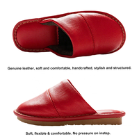 Chaussons d'intérieur et d'extérieur en cuir véritable, faits à la main, doux, imperméables, grande taille pour femmes et hommes