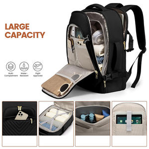 Mochila <span class=keywords><strong>de</strong></span> Viaje Impermeable con Logotipo Personalizado, Gran Capacidad, para Mujer, para Portátil, Aprobada para <span class=keywords><strong>Vuelos</strong></span>, para Negocios y Senderismo - Product Image 2