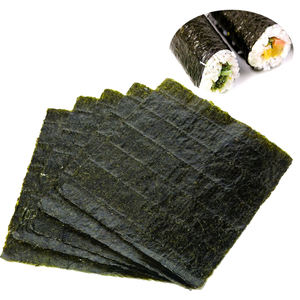 <span class=keywords><strong>Prix</strong></span> <span class=keywords><strong>de</strong></span> gros, feuilles <span class=keywords><strong>de</strong></span> <span class=keywords><strong>nori</strong></span> séchées pour rouleaux <span class=keywords><strong>de</strong></span> riz à sushi, 50 à 100 feuilles par sac - Product Image 1