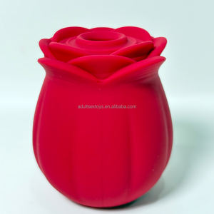 هزاز على شكل وردة لتحفيز الحلمات والبظر، ألعاب جنسية نسائية بالجملة من مصنع الألعاب الجنسية - Product Image 2
