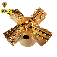 KBJZ 250 Mm 4 ailes coupe-forme de casque Api 2 3/8 "si filetage extérieur Pdc Bit pour le forage de puits d'eau