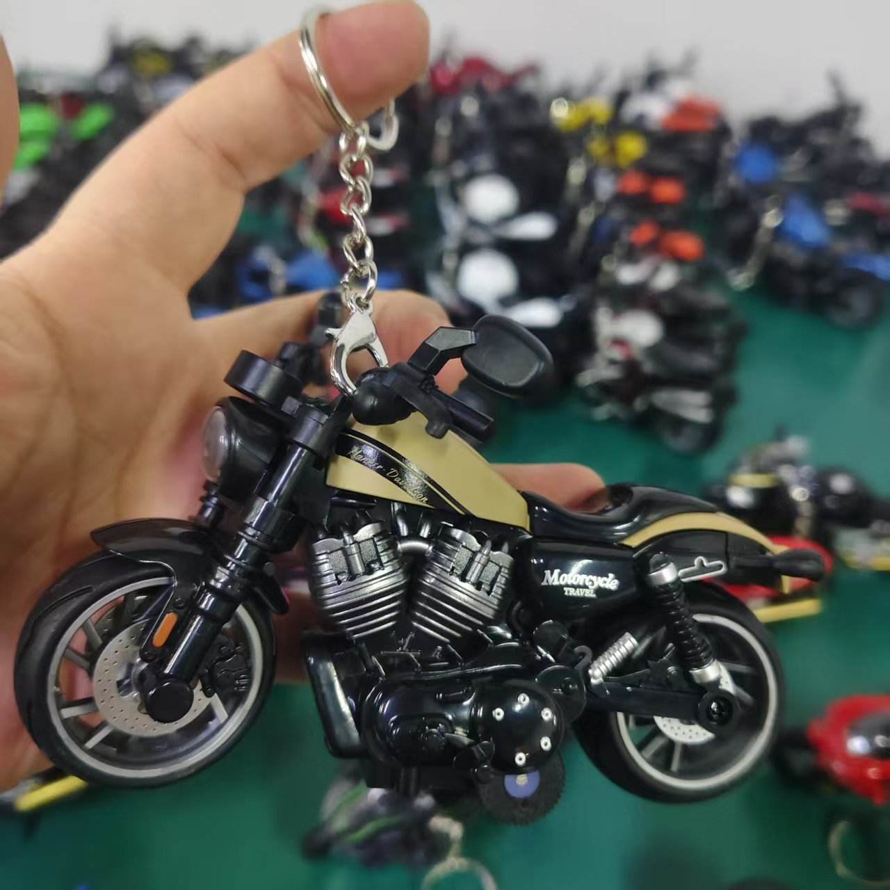 -2 moto de retour en alliage marron